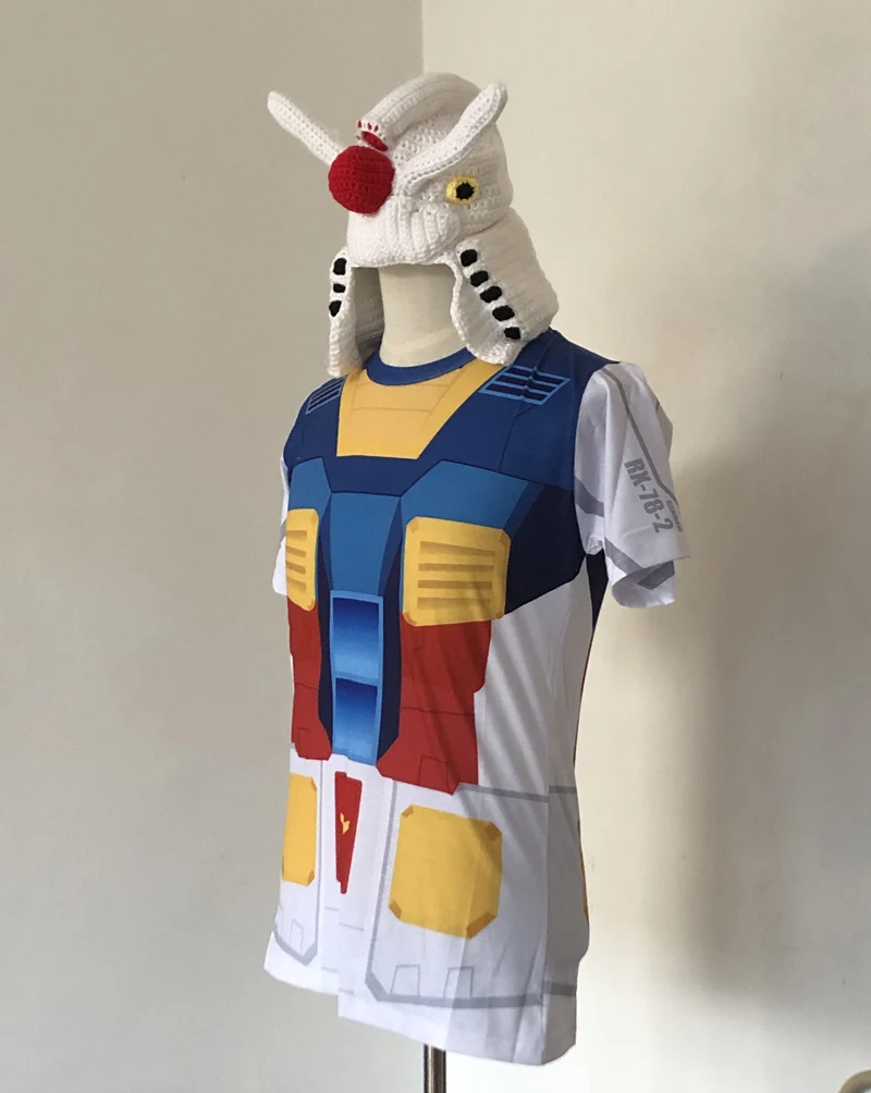 3D печать мобильный костюм аниме герой Косплей Толстовка Топ Гандам футболка