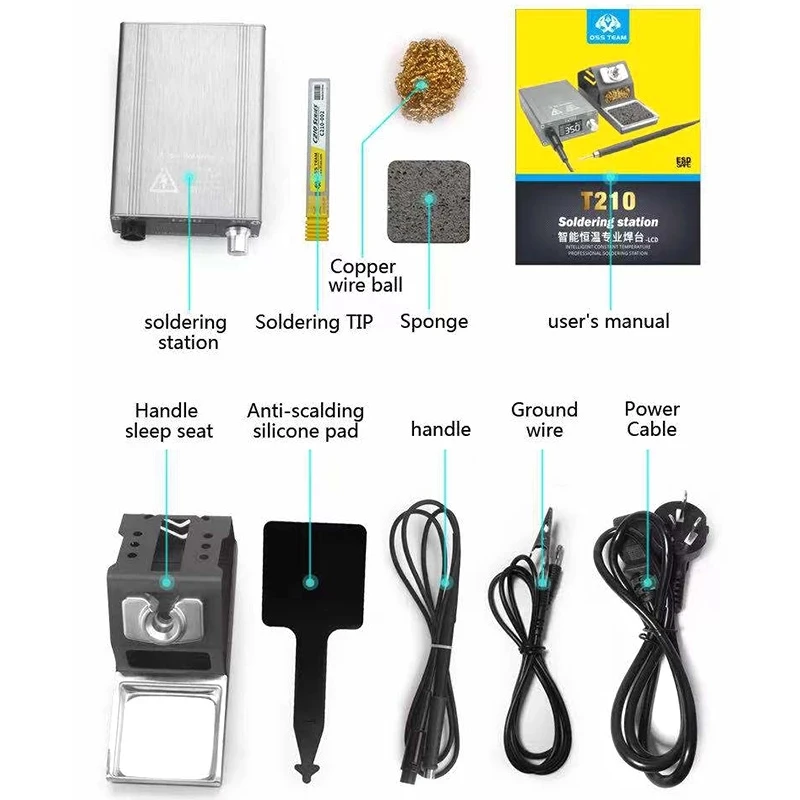 Паяльная станция OSS T210 быстрое согревание автоматическое плавление в спящем