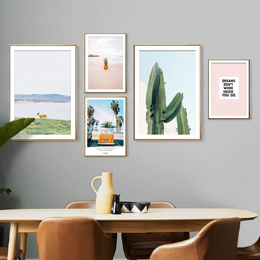 Домашний Скандинавская картина для стены холст Decorativos тропический декорации в