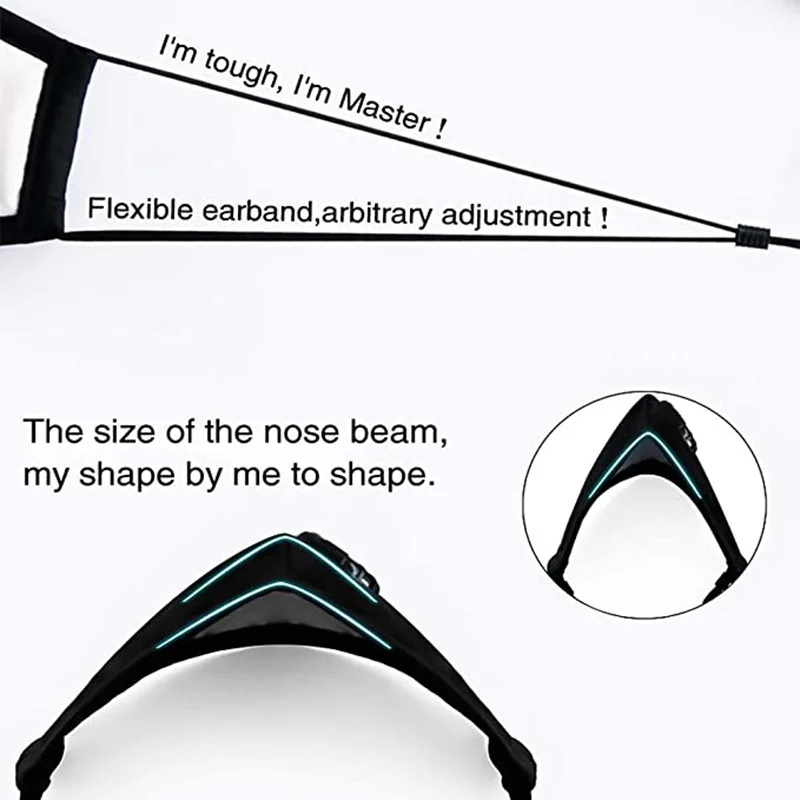 2 Pack Face Mask Covers with Air Filter Cotton Sheet Washable Reusable Mouth Cover Adjustable Straps | Аксессуары для одежды