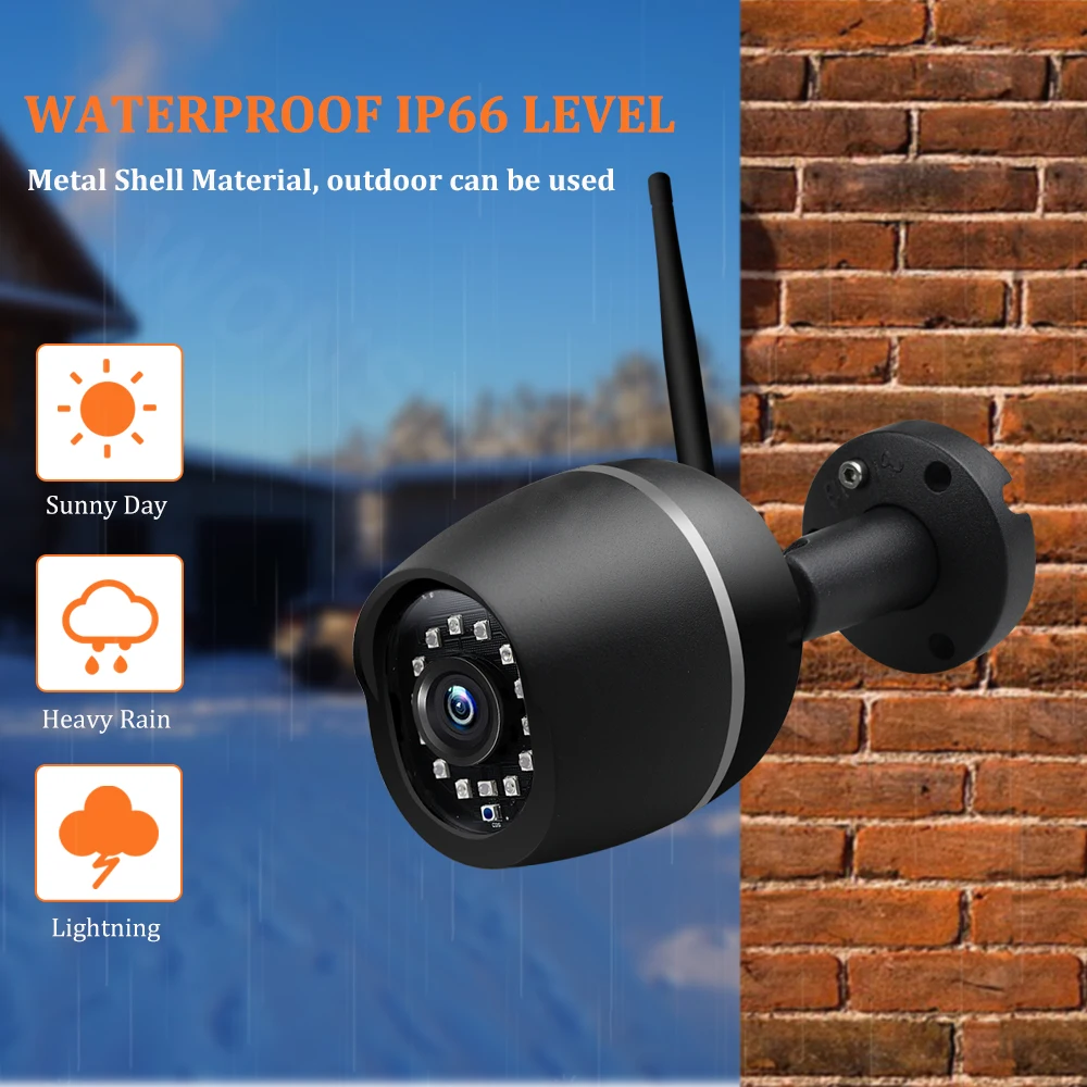 Wonsdar 1080P Wi-Fi IP камера для наружного использования HD металлическая Беспроводная