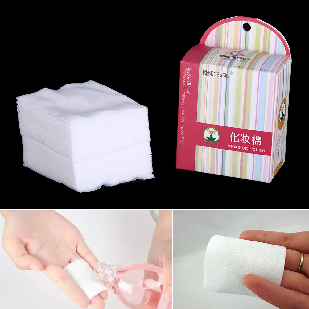 100 шт подушечки из органического хлопка косметические салфетки для снятия