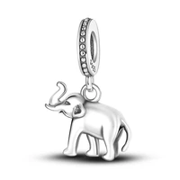 plata charms of ley silver color baby elephant pendant fit original pandora bracelet for women making jewelry gift