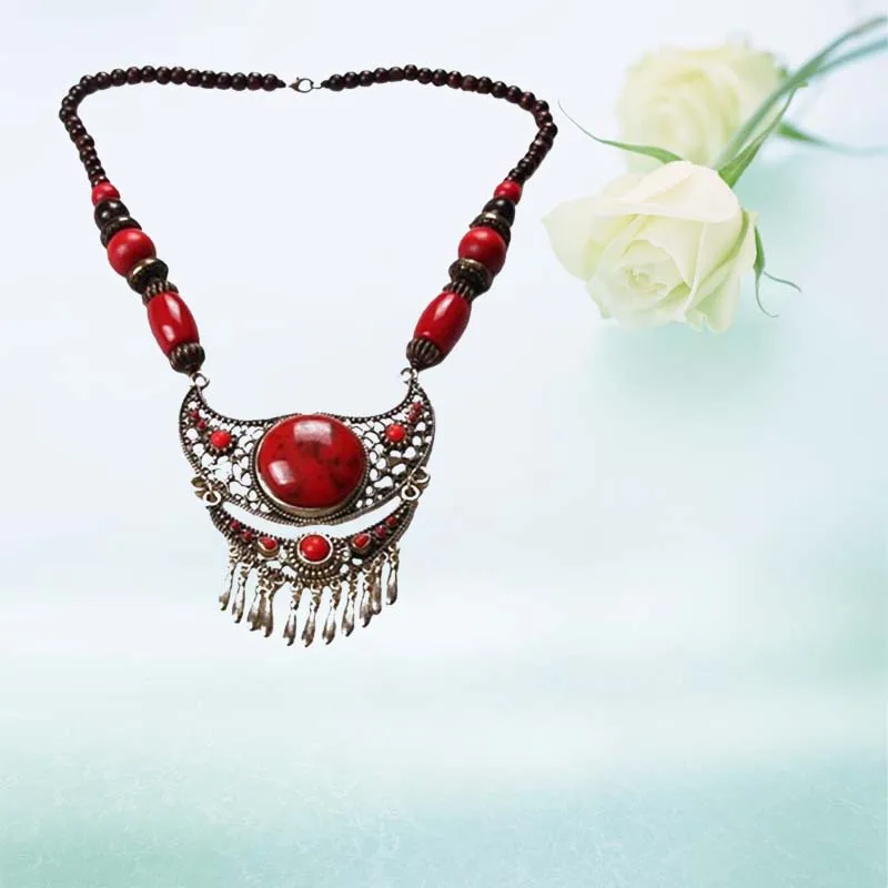 Богемное винтажное ожерелье в этническом стиле с бусинами капает для отпуска