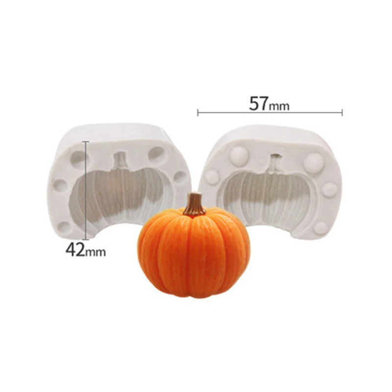 

Halloween Pumpkin Mousse Chocolate Silicone Mold For Cake Topper Decoration Soap Candle Craft Making Mold For Resin Mastic Aroma