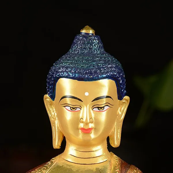 SPECIAL OFFER BUDDHA STATUE # 7 INCH TIBETAN BUDDHISM AMITABHA GOLD-PLATED BRASS HOME EFFICACIOUS TALISMAN | Дом и сад