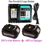 Аккумулятор Makita 18 в для BL1840 BL1850 BL1830 BL1860B LXT400 DC18RC DC18SF 18650, перезаряжаемый литий-ионный аккумулятор es 18V6000Ah