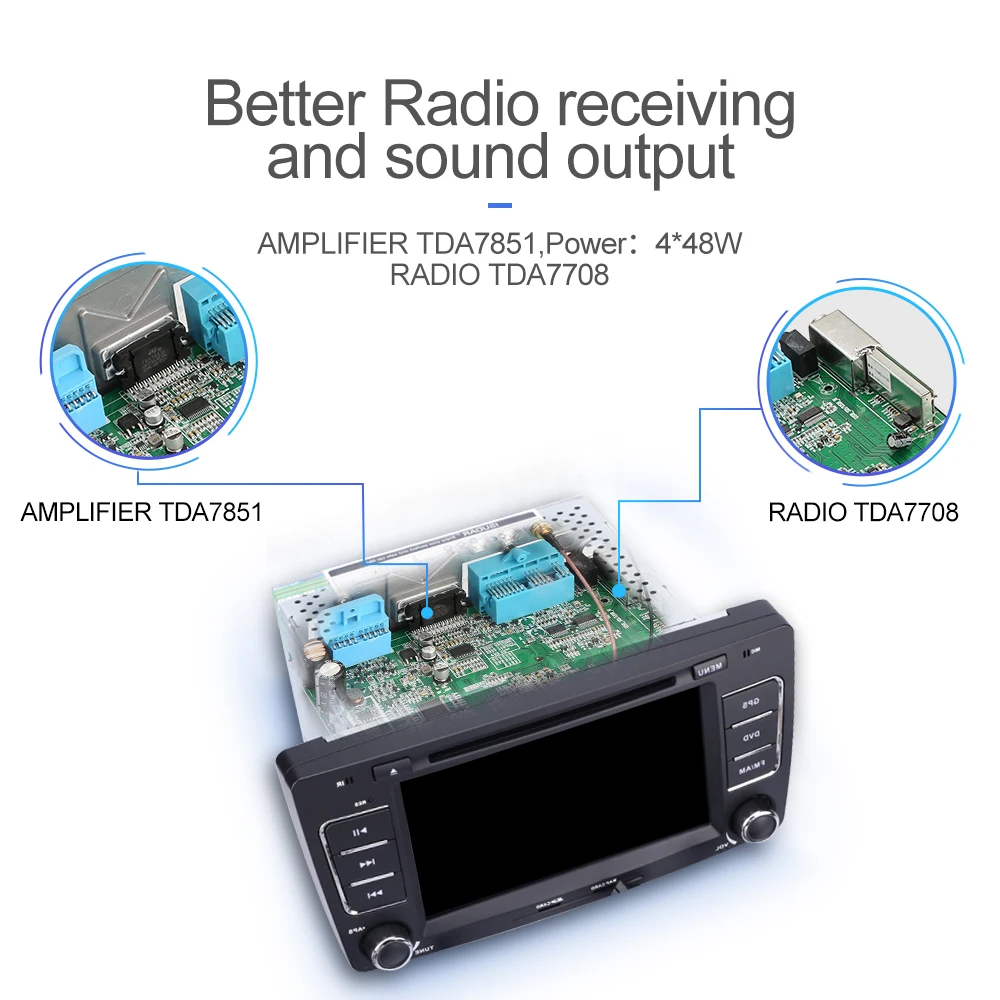 Isudar Android автомобильный мультимедийный плеер GPS 2 Din для Octavia/SKODA Canbus Bluetooth Авто Радио