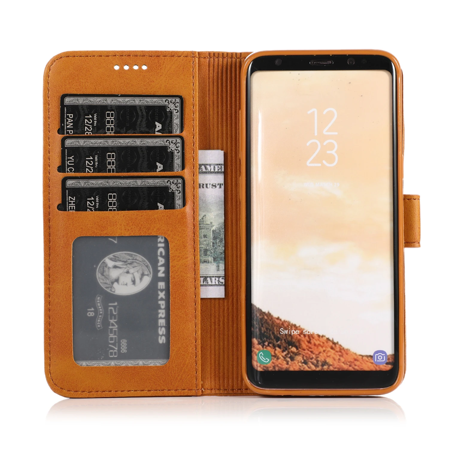 Флип кошелек ТПУ кожа мягкий чехол подходит для samsung Galaxy S10 Plus S10E S10 S9 Plus S9 S8 Plus S8 чехол