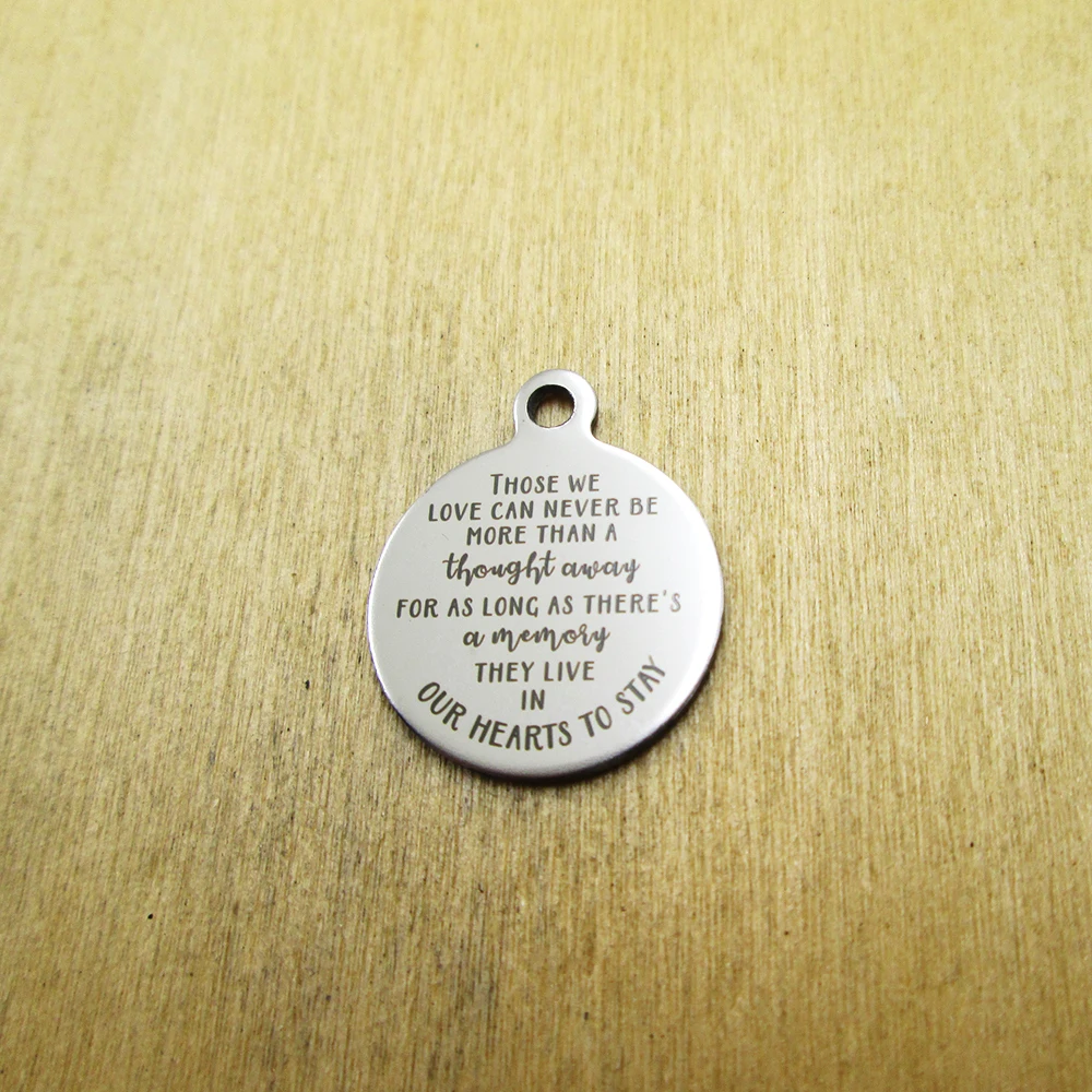 10 шт./партия-жена пожарного амулеты из нержавеющей стали лазерной гравировкой DIY