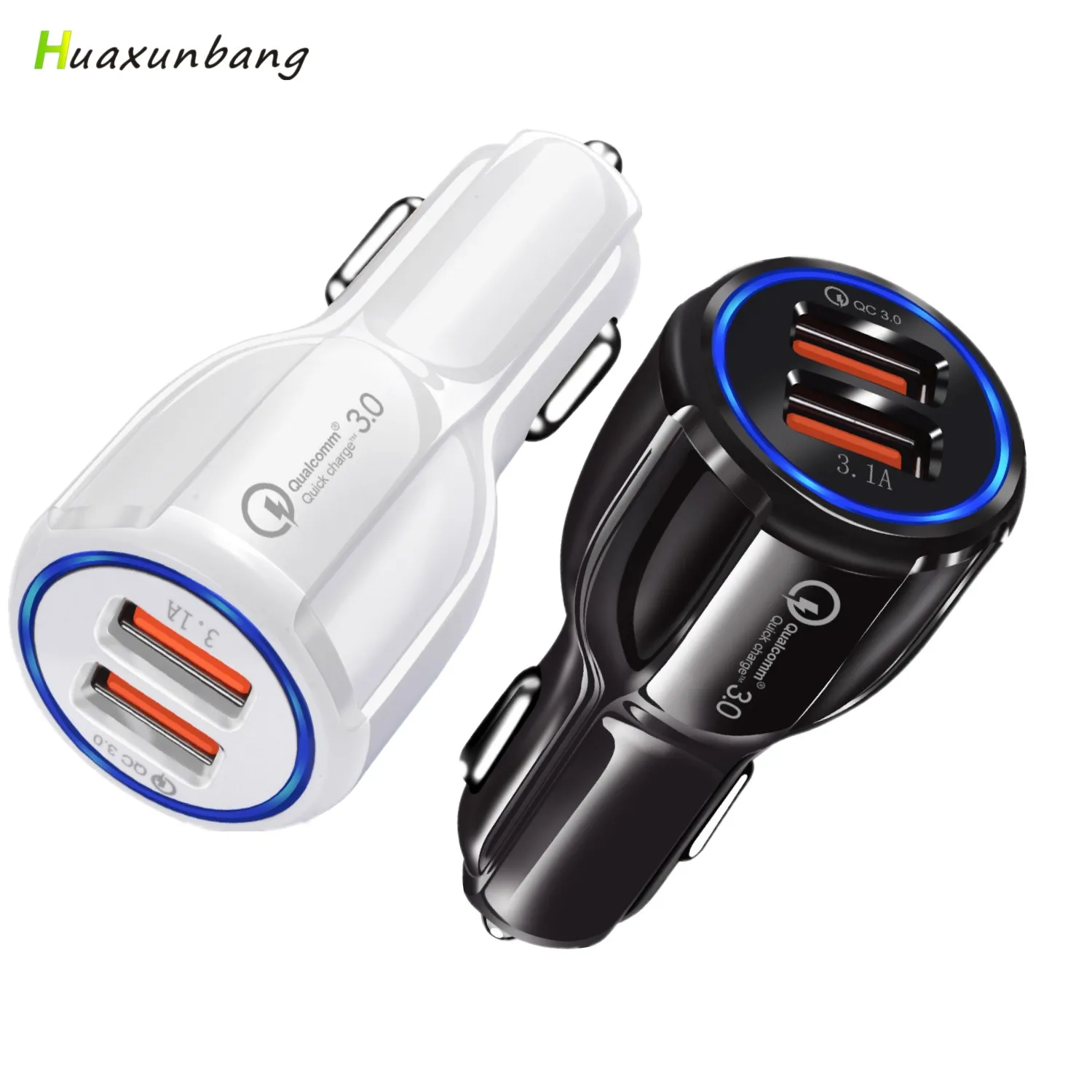 Устройство для автомобиля с двумя портами USB быстрой зарядки qc3.0 3.1a Автомобильный