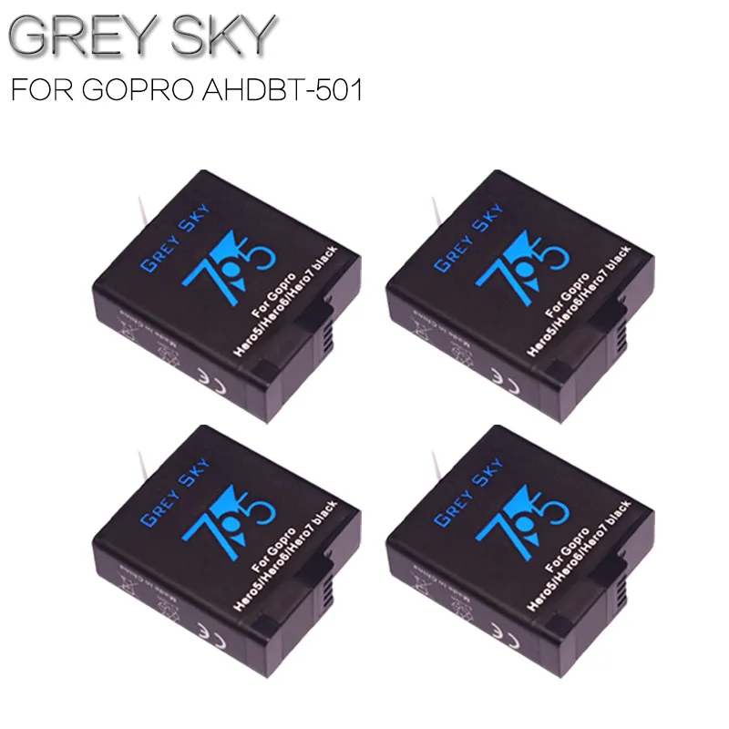 Для Go pro hero 7 AHDBT 501 GoPro Hero 5 6 аккумулятор + Аккумулятор Чехол порт для 2018 батарея