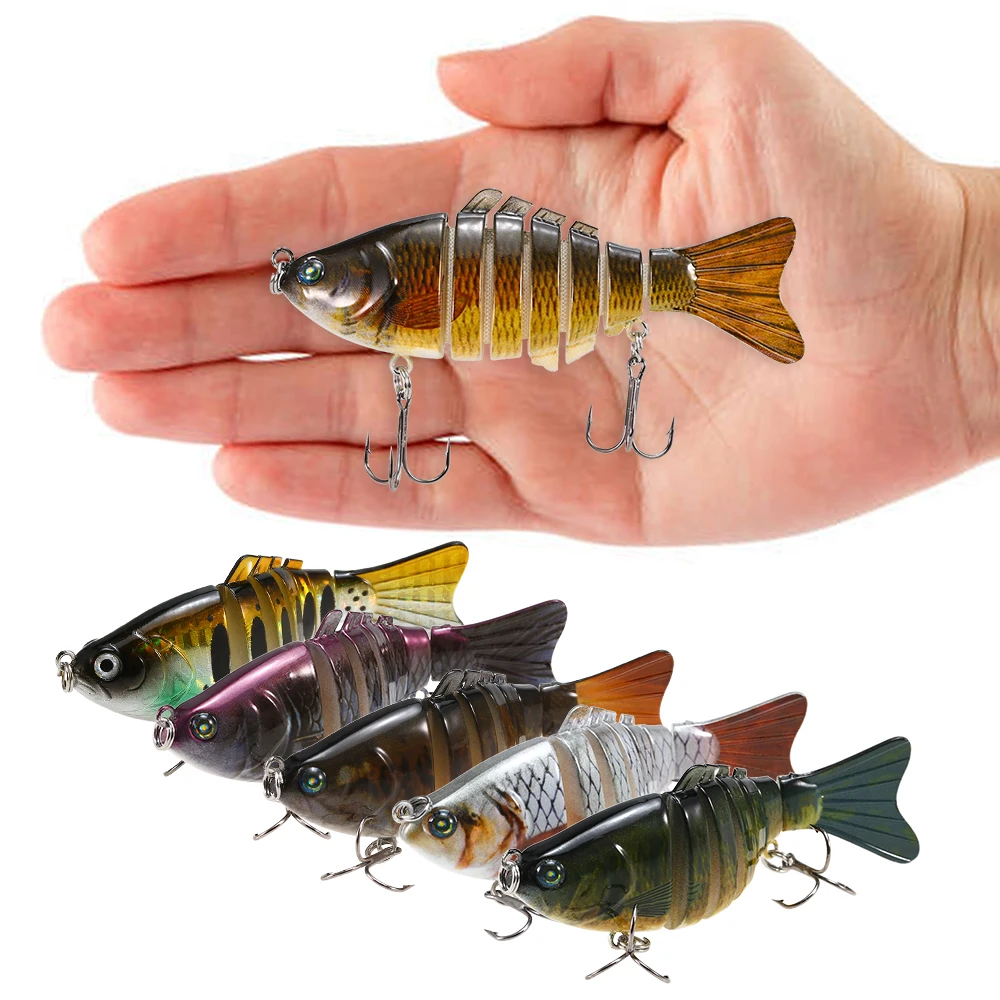 

5 шт./лот, рыболовные приманки, 10 см, 20 г, мульти Соединенные, Swimbait, твердая наживка, искусственные рыболовные приманки, снасти для басов, прима...
