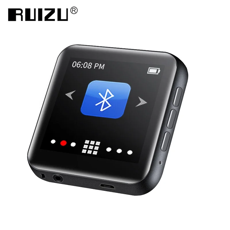 RUIZU M4 HiFi музыкальный портативный мини Bluetooth MP3 плеер 1 8 "сенсорный экран FM радио