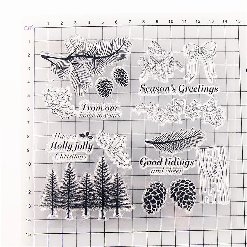 Прозрачные силиконовые штампы 14 5x15 см | Дом и сад