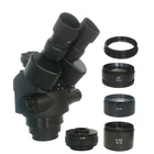 2020 новая модель 35 мм порт обзора 7X-45X симуляторный Тринокулярный зум промышленный стерео микроскоп головка объектив сотовый телефон инструмент