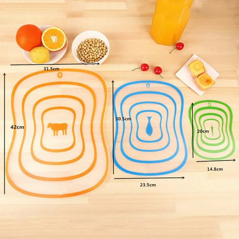 

Non-slip Plastic Cutting Board Frosted Kitchen Cutting Board Vegetable Meat Tools Kitchen Accessories Chopping Board 20cmx14.8CM