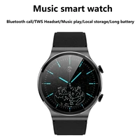 music smart watch bluetooth call local music can connect tws earphone long battery life smartwatch for men android recording