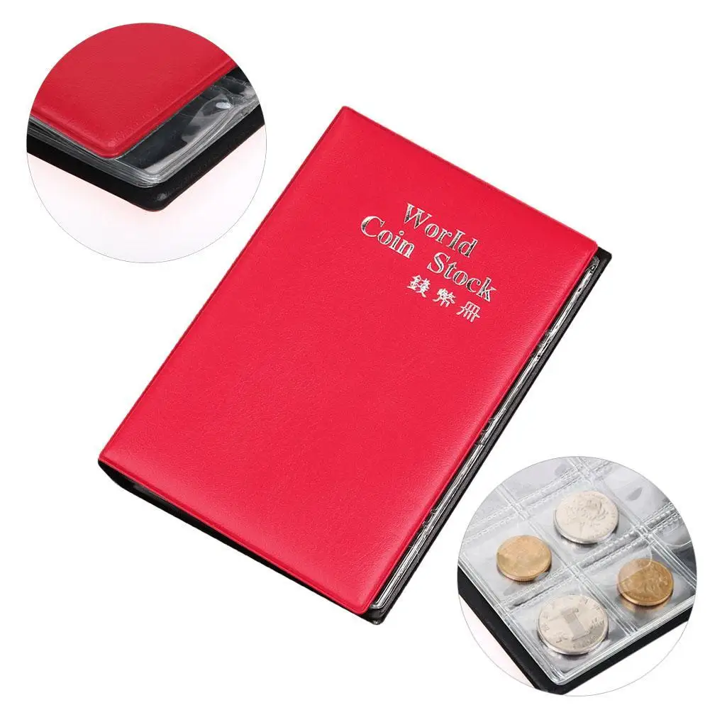 Классический альбом для монет держатели страниц 12 прозрачных карманов на