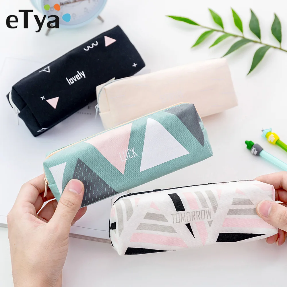 

Женская дорожная косметичка eTya, модная сумка для макияжа на молнии, чехол-карандаш для макияжа, органайзер для хранения, косметичка для туал...
