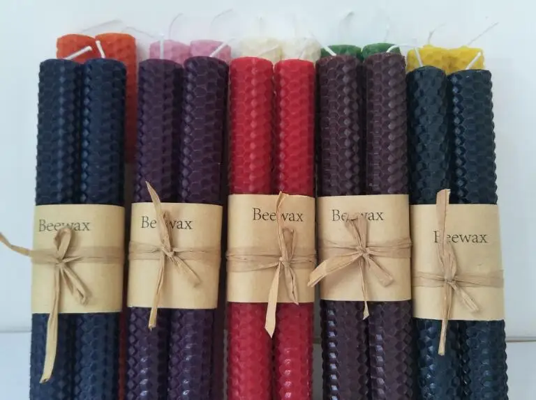 Сотовая свеча с длинным стержнем Цилиндрическая Свеча из пчелиного воска сделай