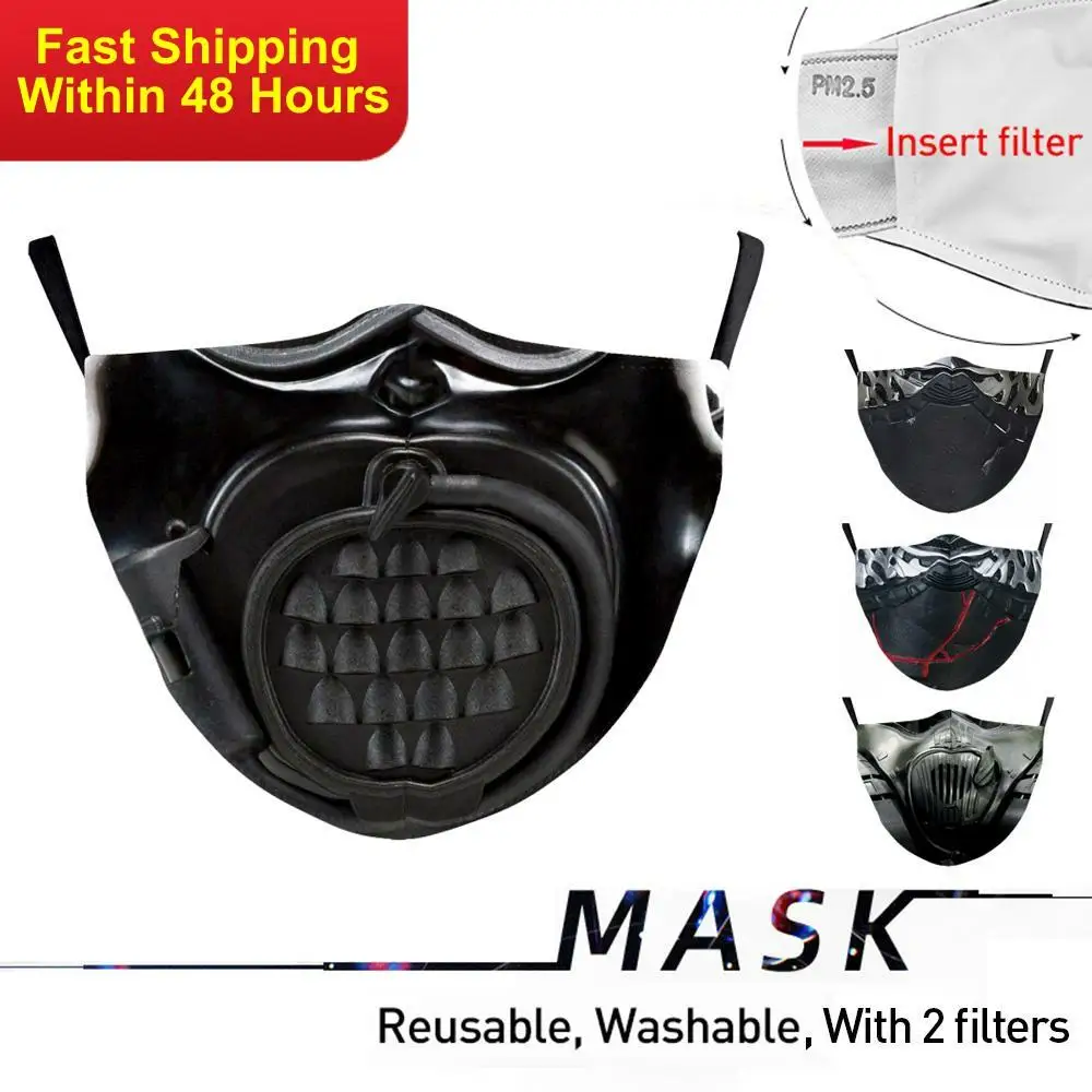 

Zawaland Adult Mouth Mask Protective Filter Masks Washable Facemask Reusable Windproof Mouth-muffle