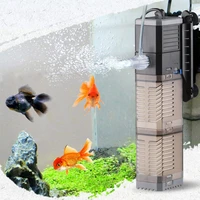 sunsun aquarium filter pump super 5 in 1 fish tank submersible air oxygen internal pump aquarium diving fountain pump ac220v