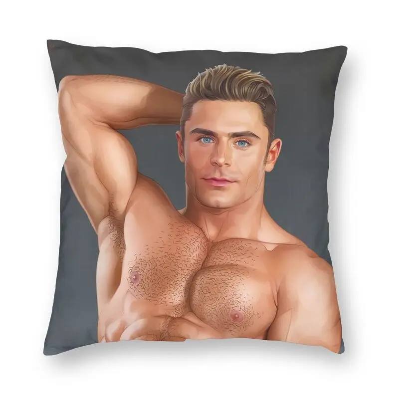 

Привлекательный модный мужской чехол для тренажерного зала 40x40 см, мягкий соблазнительный Чехол-Подушка для дивана, квадратная подушка, чех...