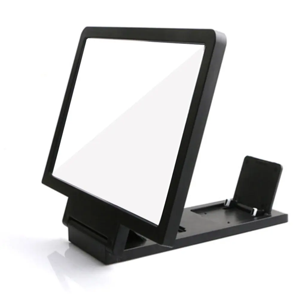 Black Экран Magnif 3D усилитель фильма 3X зум Увеличенный экран телефона 3D видео усилитель излучения глаз сокровище, чтобы увидеть фильмы Лупа - Color: Black