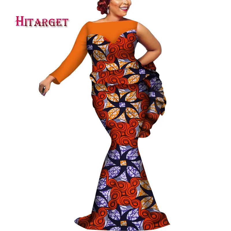 Платья в африканском стиле для женщин платье Дашики топ с принтом + юбка комплект