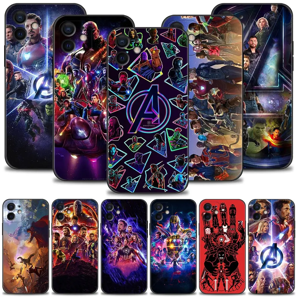 

Phone Case For Apple iPhone 13 12 11 Pro Max 13 12 Mini XS Max XR X 7 8 Plus 6 6S SE 2020 Cover The Marvel Avengers