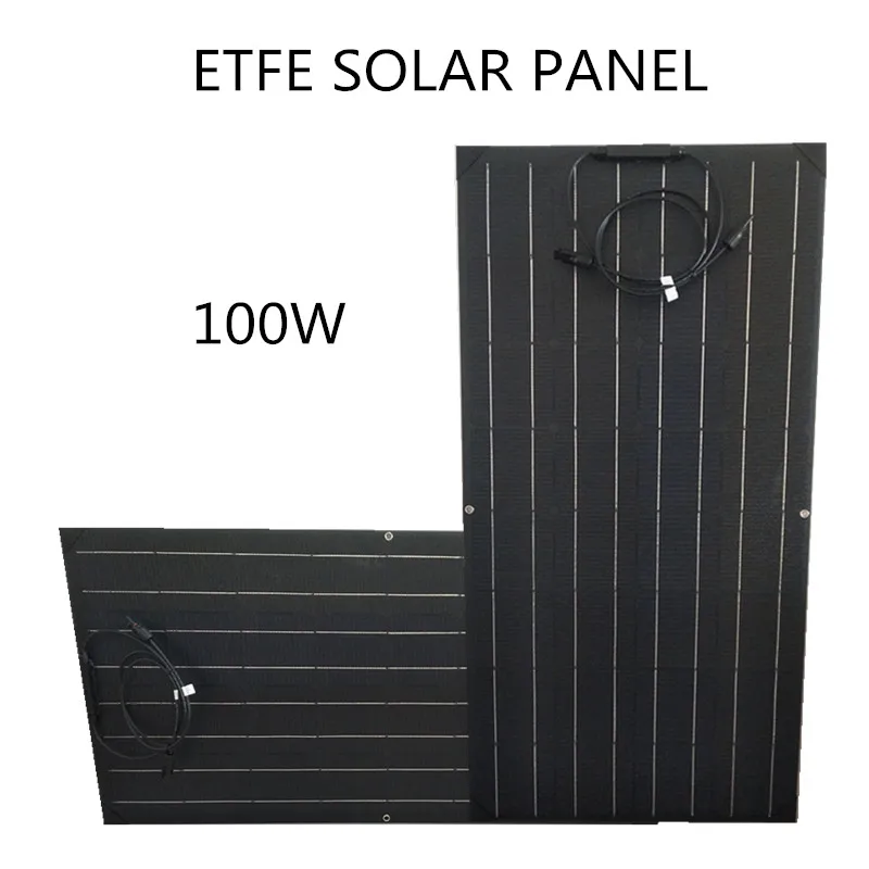 Фабрики Китая высокая эффективность 100W 12V ETFE гибкое солнечное зарядное устройство для RV. boat