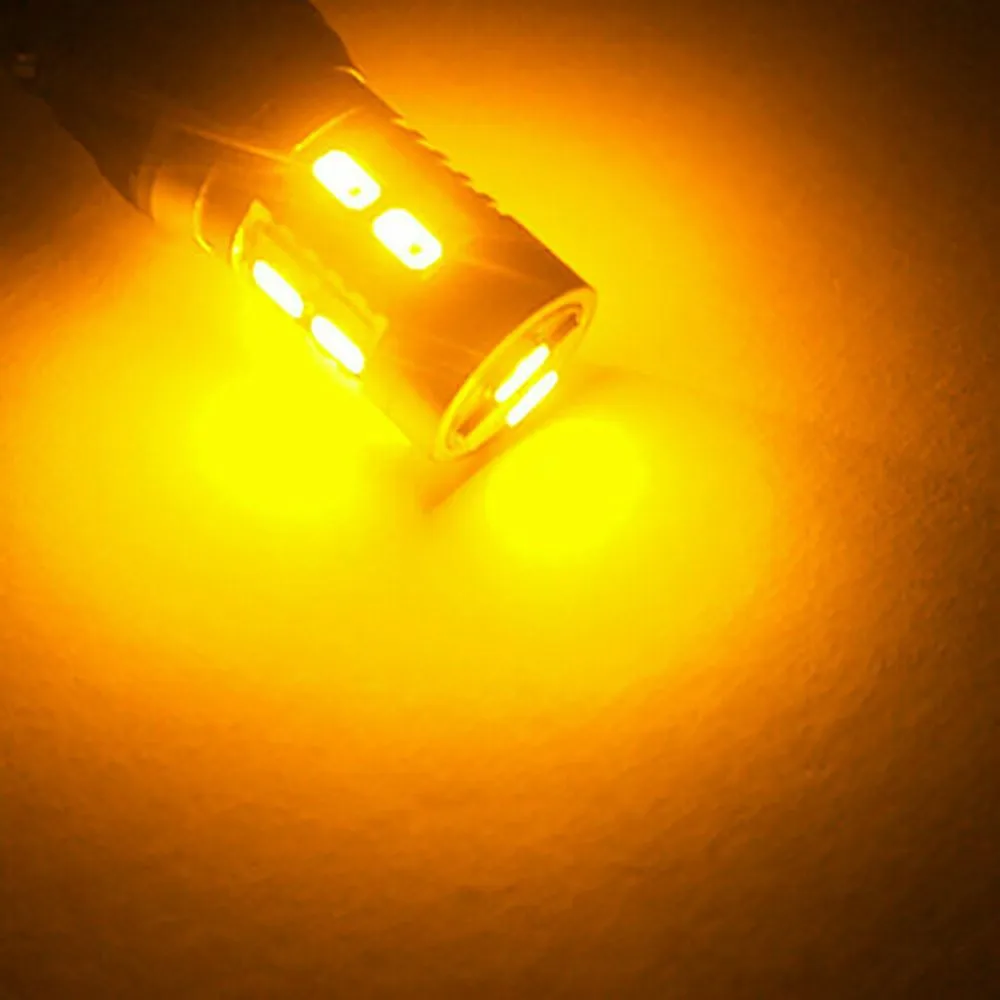 

Light LED Bulbs Parking Turn Signal White&Amber 2pcs/kit 7443 7440 7444