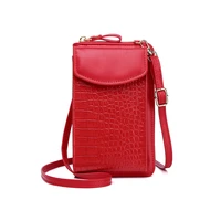 classical women crocodile pattern shoulder bag made of leather small phone crossbody bags female coin purse flap ladies handbags