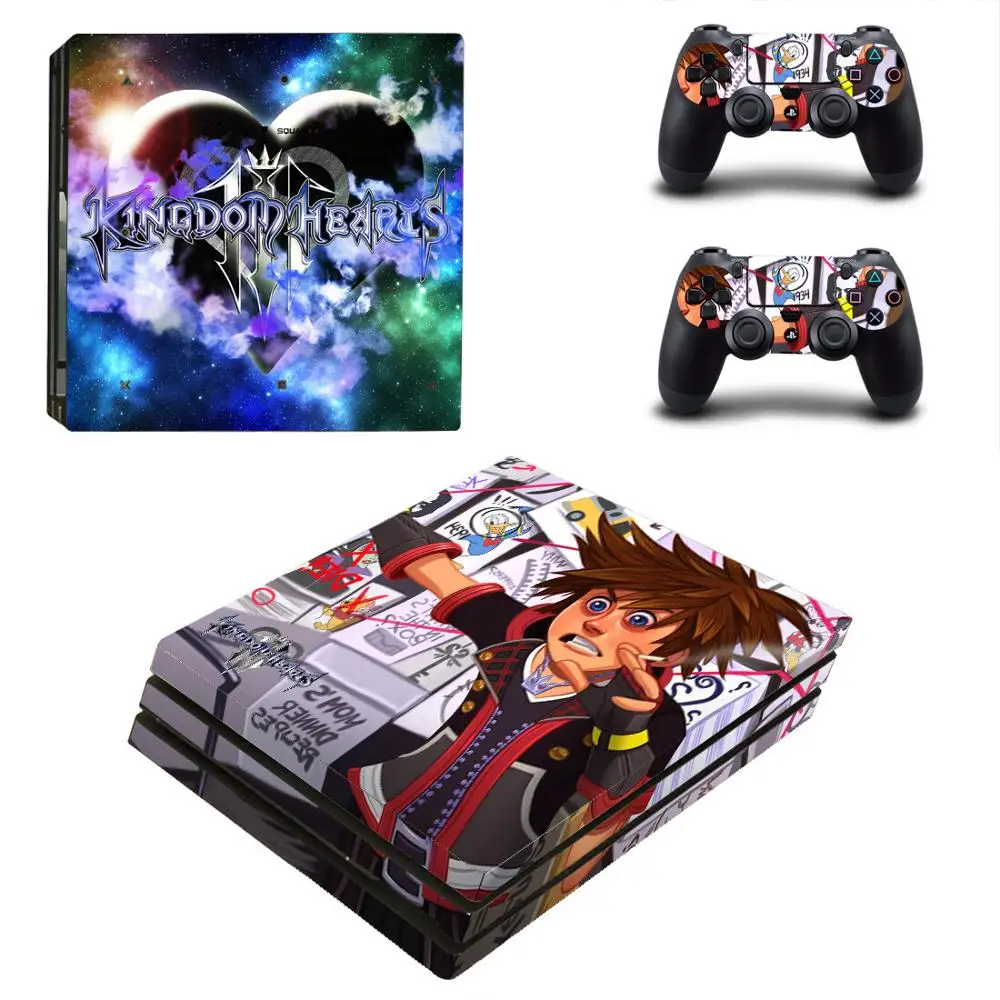 Кингдом Хартс PS4 Про наклейки Play Station 4 Skin Sticker Decal для консоли PlayStation и контроллеров Skins Vinyl on.
