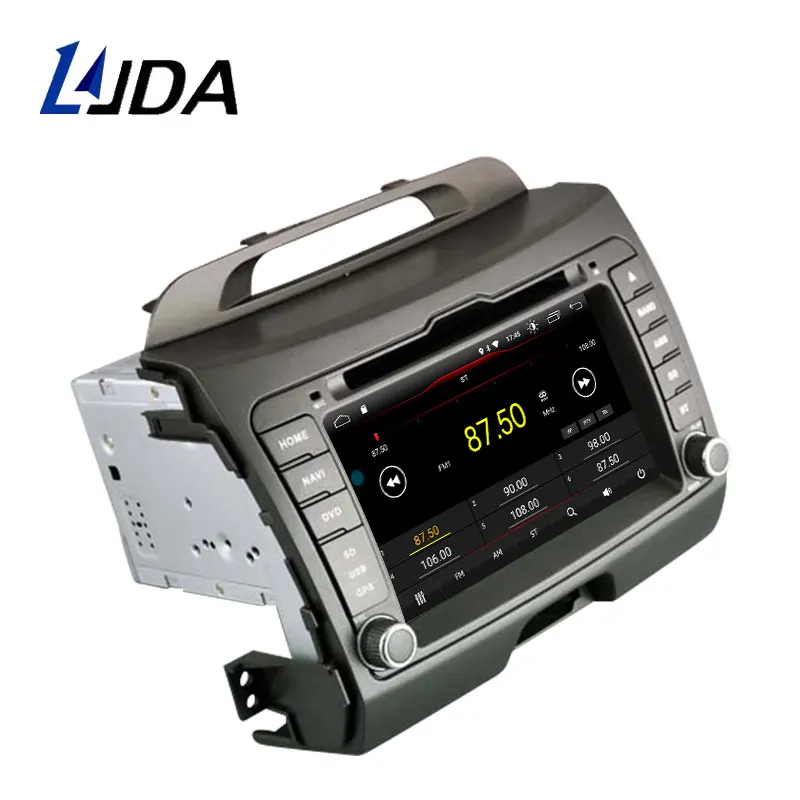 LJDA Android 10 автомобильный dvd-плеер для KIA Sportage 3 2010-2012 2013 015 gps навигация 2 Din Автомобильный радио мультимедиа wifi стерео