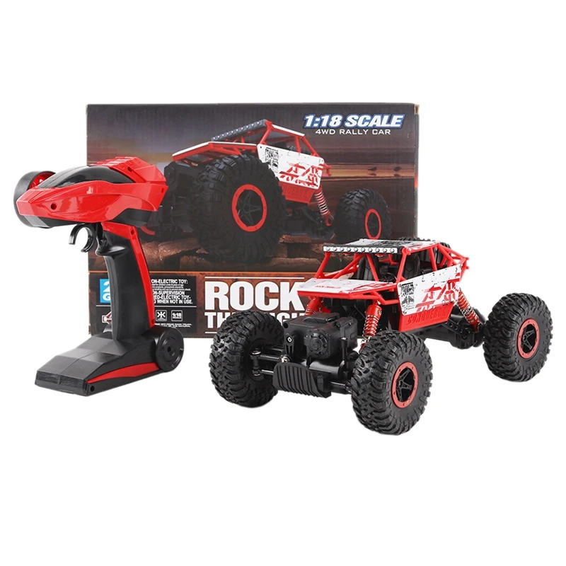 1/18 2 4 ГГц 4WD Высокоскоростной RC Гусеничный альпинист Багги внедорожный рок пульт