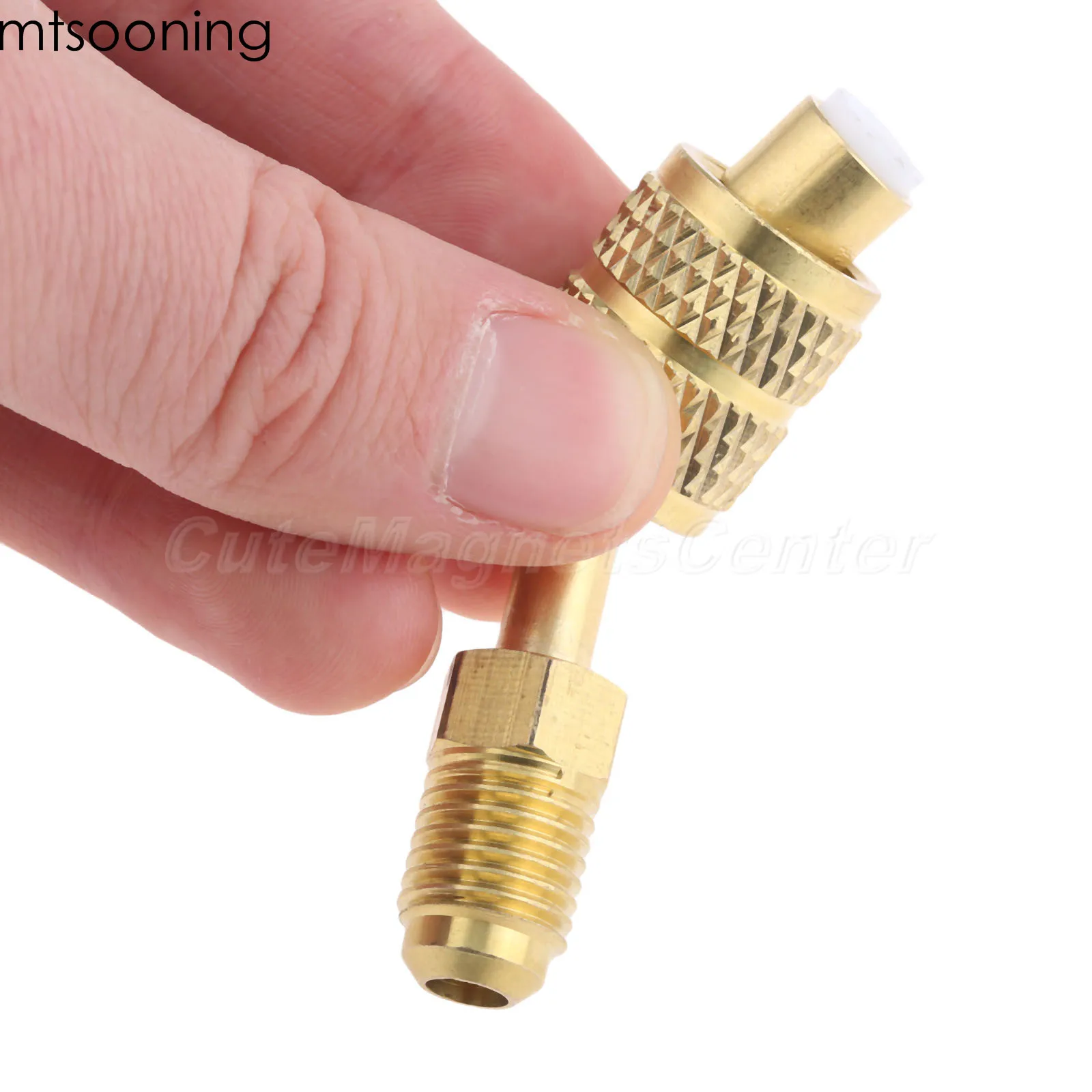 2 шт. R 410a угловой адаптер Порт соединитель кондиционер R410a 5/16 &quotSAE Female до 1/4&quot SAE