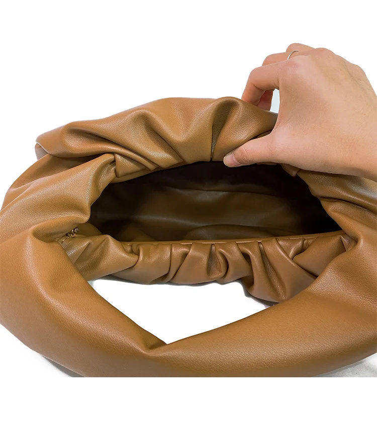 

Fashion Pu Shoulder Bags For Women Soft Leather Handbags Retro Solid Color Underarm Bags Elegant Ladies Handbag Shoulder Bag