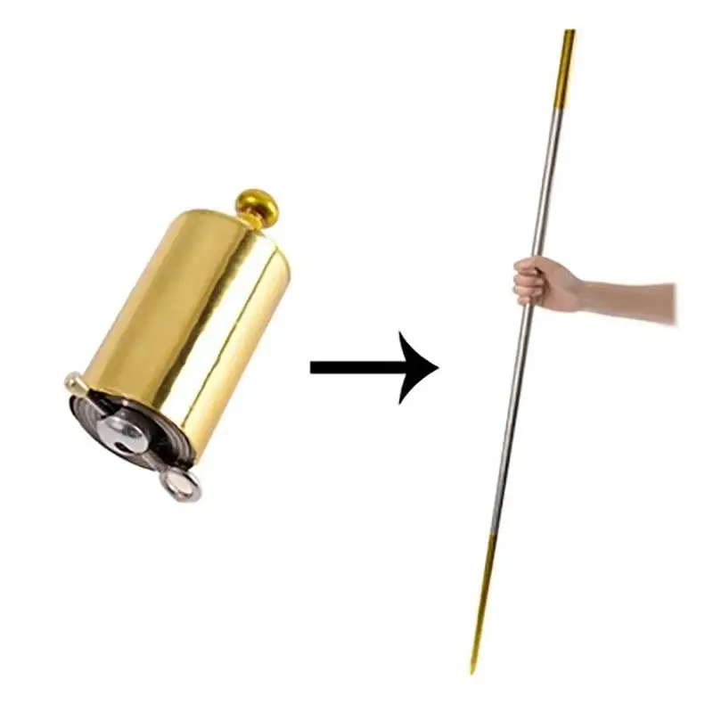 1.1/1.5m Outdoor Sports Props Magic Wand Portable Martial Arts Stick Telescopic Funny Staff Metal Pocket | Игрушки и хобби