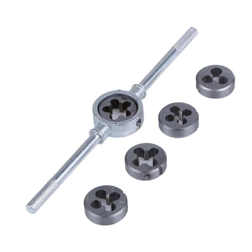 

12pcs Hand Tools Die Set Metric Tap&Die Set Tap And Die Wrench Kit Screw Tool Alloy Steel With Box Wire Tap Set