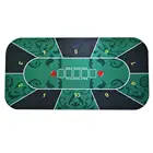 1,2 м зеленая Роскошная замшевая резиновая Техасская покерная скатерть с цветочным узором для казино набор настольных игр