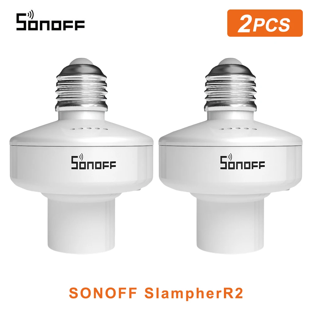 

SONOFF Slampher R2 ITEAD WiFi Smart Light Bulb Holder 433MHz RF E27 Wireless Lamp Holder For Amazon Alexa Google Home/Nest