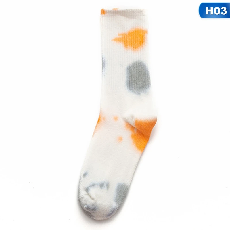 

Autumn And Winter New Socks Mixed Dyed High-top Color Couple Tide Socks Ladies All-match Fashionable Socks Free Size
