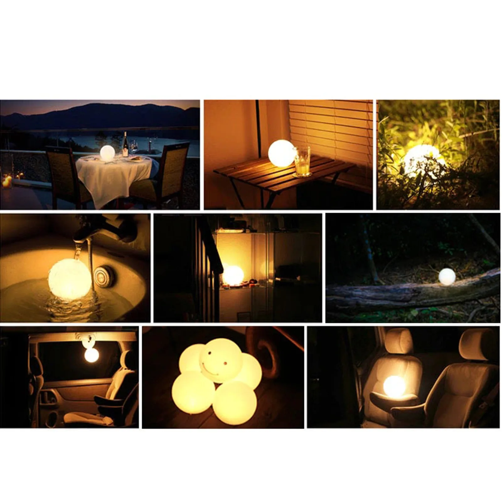 Складной светящийся силиконовый заряжаемый светодиодный водонепроницаемый