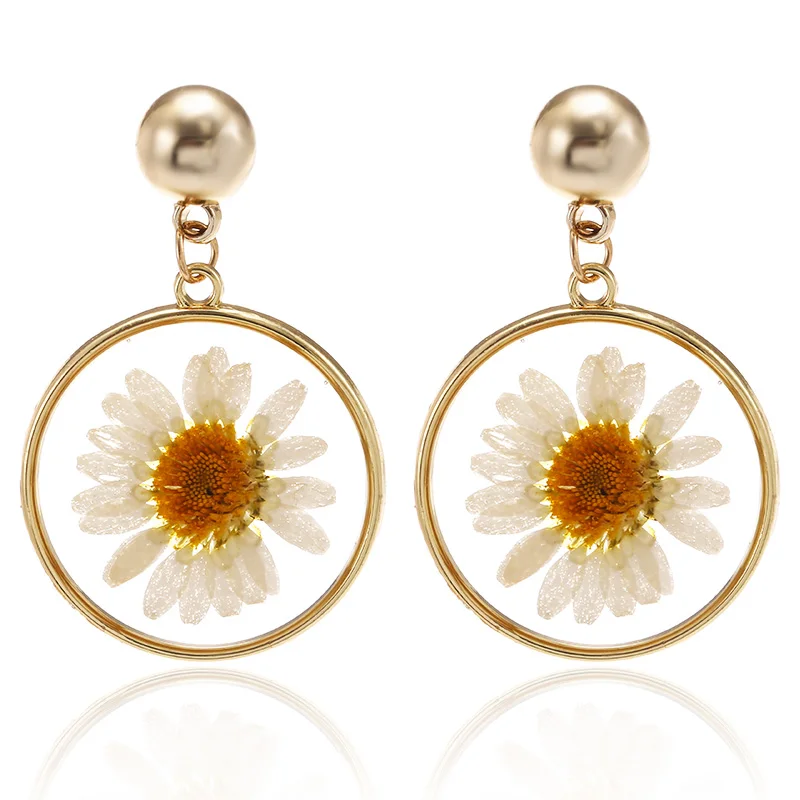 2019 корейские прозрачные очаровательные массивные серьги милые золотые Висячие