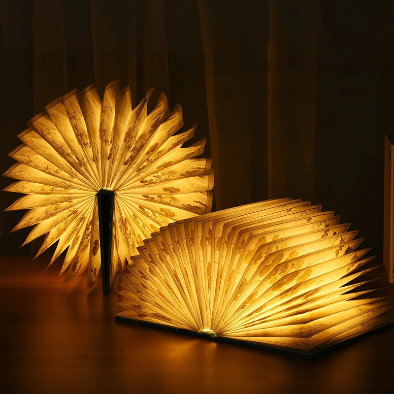 

Book Novelty Folding Lamp Usb Magnetic Led Night Light Creative Valentine Birthday Gifts for Kids Friends Home Room Lights Decro