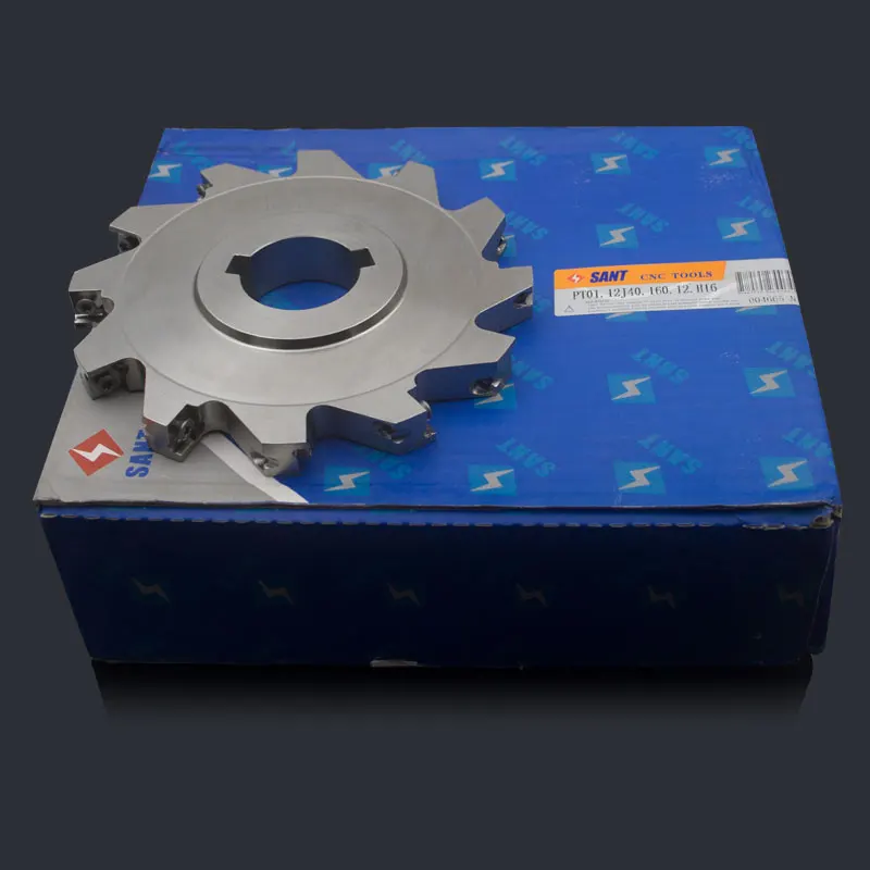 

CNC machine tool indexable side and face milling cutter PT01.12J40.160.12.H16/SMP03-160X16-K40-MP12-12 for insert MPHT