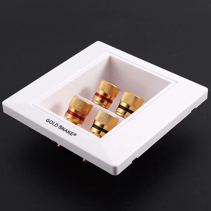 Квадратный Wht Видео Аудио 2 спикера Разъем типа &quotбанан&quot | Обустройство дома