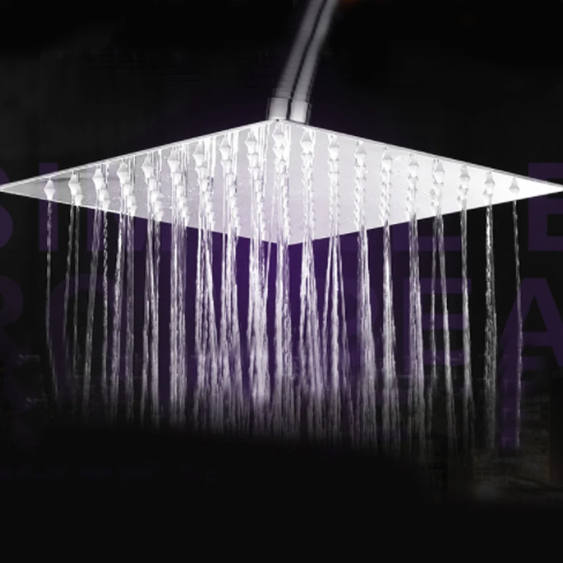 12/10/8/6/4 дюйма Большой Площади Тропический Душ Лейка для душа из Нержавеющая сталь